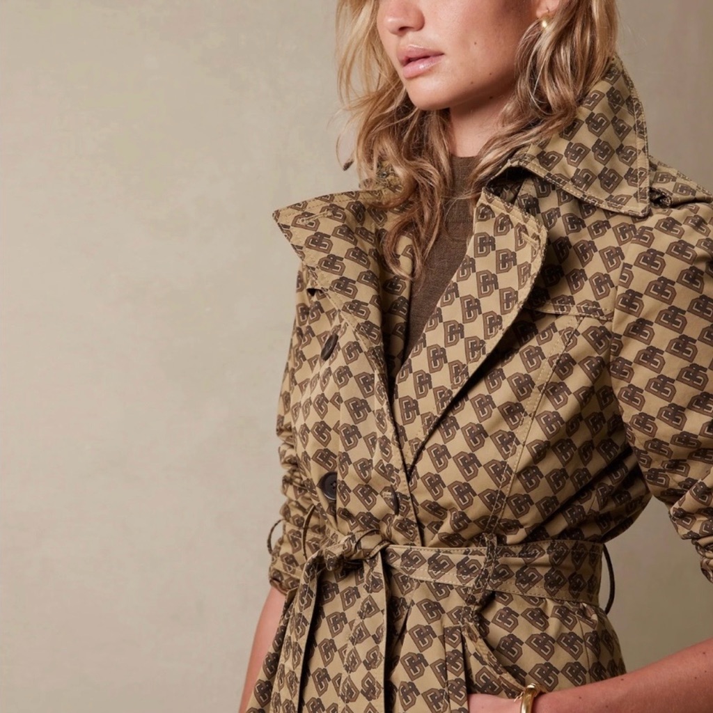 Banana Republic Logo Timeless Trench Coat Size M